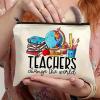 Öğretmenler Gününe Özel Teacher Baskılı Makyaj Çantası 